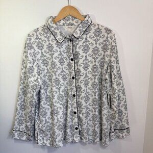 Soma PJ Night Shirt Top Cotton Modal Blend Button Front XXL